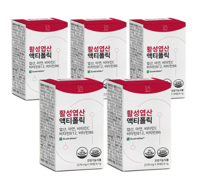 5. 4세대 활성형 활성엽산 리노브 액티폴릭 임산부 엽산 5개월분