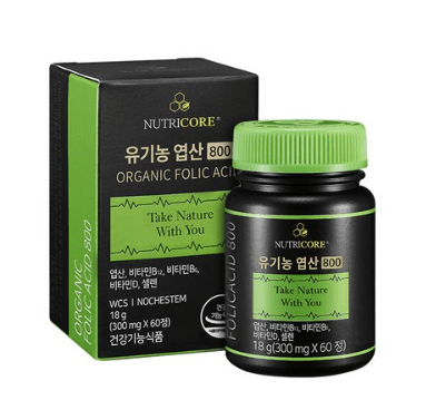 7. 뉴트리코어 유기농 엽산 800